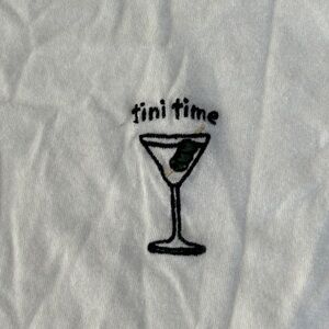 Abercrombie & Fitch Short-Sleeve Martini Graphic Skimming Tee